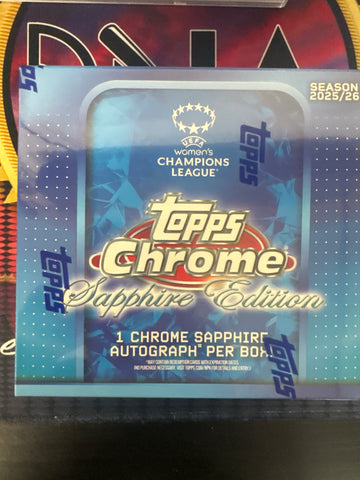 2025-26 Topps Chrome Sapphire UEFA Champion’s League women’s hobby