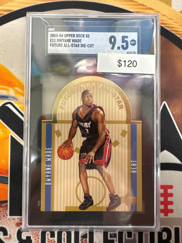 2003-04 Upper Deck Special Edition Dwyane Wade Future All-Stars Die-Cut SGC 9.5