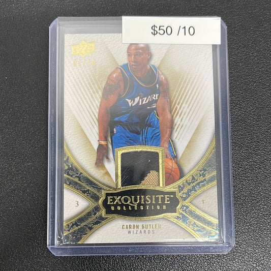 2008-09 NBA Exquisite Caron Butler Gold Patch /10