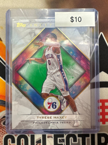 2026 Topps Inception NBA Tyrese Maxey Green Refractor