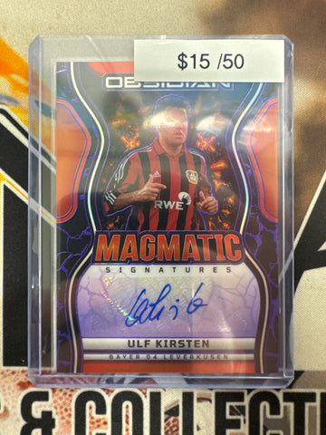2025-26 Panini Obsidian Soccer Ulf Kirsten Magmatic Signatures /50