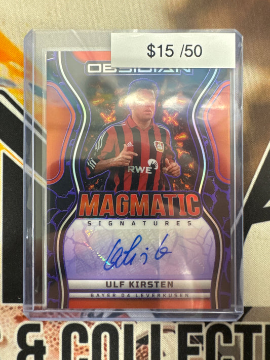 2025-26 Panini Obsidian Soccer Ulf Kirsten Magmatic Signatures /50