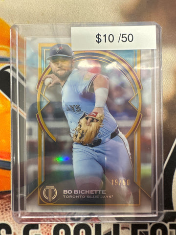 2026 Topps Tribute MLB Bo Bichette Gold Refractor /50