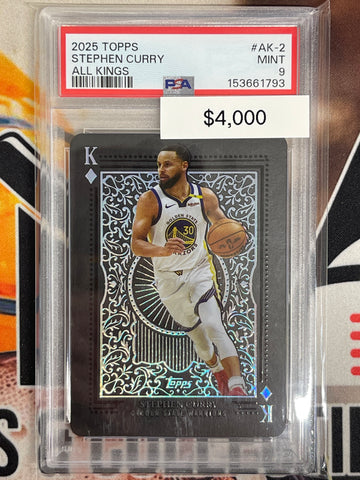 2025-26 Topps Flagship Basketball Stephen Curry All Kings SP PSA 9