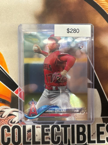 2018 Topps Chrome Update Series Shohei Ohtani Rookie Pitching