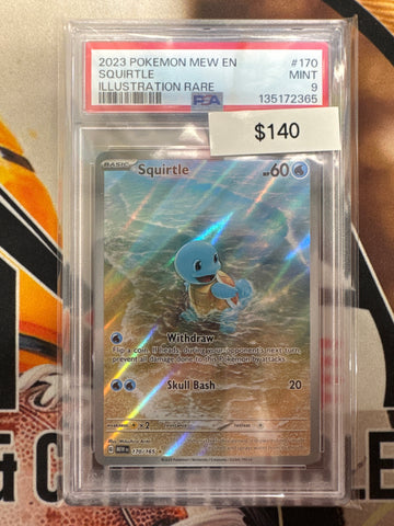 Pokemon Squirtle 170/165 PSA 9
