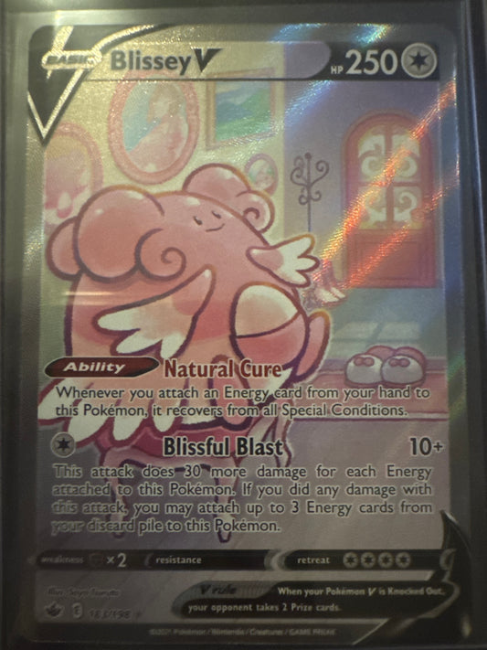 Pokemon Blissey V 183/198 Chilling Reign