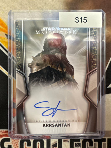 2025 Topps Star Wars Masterwork Carey Jones As Krrsantan Autograph