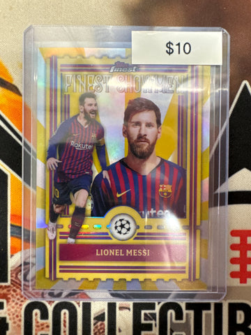 2026 Topps Finest UEFA Club Competitions Lionel Messi Finest Showman Insert Refractor