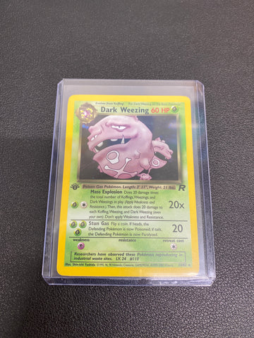 Pokémon Dark Weezing Team Rocket 1st Edition Holo 14/82