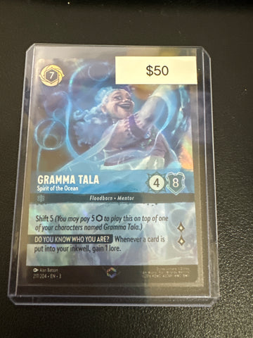 Disney Lorcana Enchanted Gramma Tala (Into the Inklands) 217/204