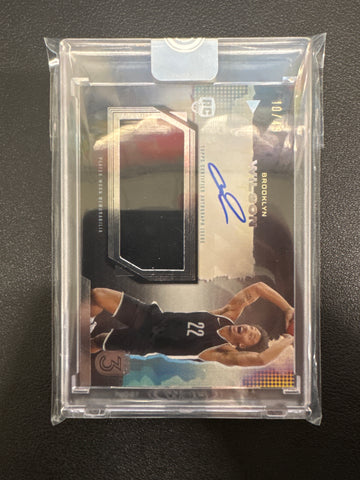 2023-24 Topps Three NBA Jalen Wilson Rookie Patch Autograph /49