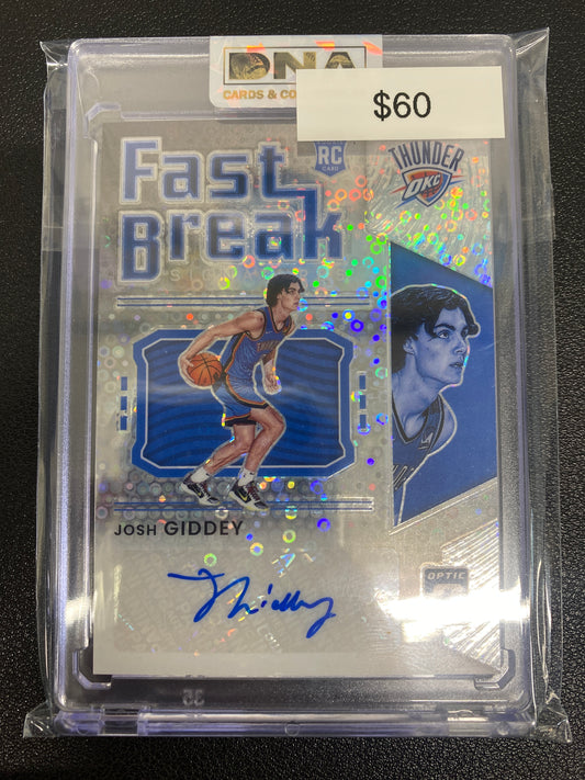 2021-22 Optic Josh Giddey Fast Break Rookie FB-JGD