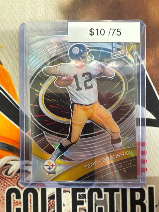 2021 Panini Spectra NFL Terry Bradshaw Silver Prizm /75