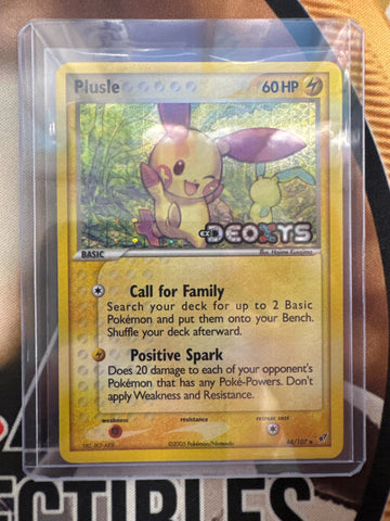 Pokémon Plusle 44/107 Reverse Holo EX Deoxys LP