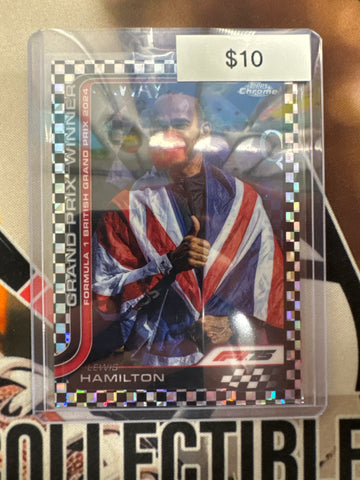 2025 Topps Chrome Formula 1 Lewis Hamilton Checkerboard Refractor F1