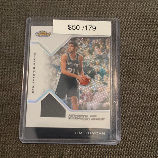 2005 Topps Finest Tim Duncan refractor /179