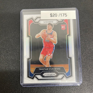 2023-24 NBA Prizm Tristan Vukcevic White Rookie /175