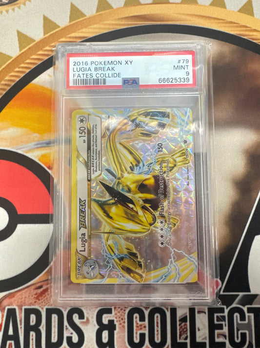 2016 Pokémon XY Lugia BREAK Fates Collide 79/124 PSA 9