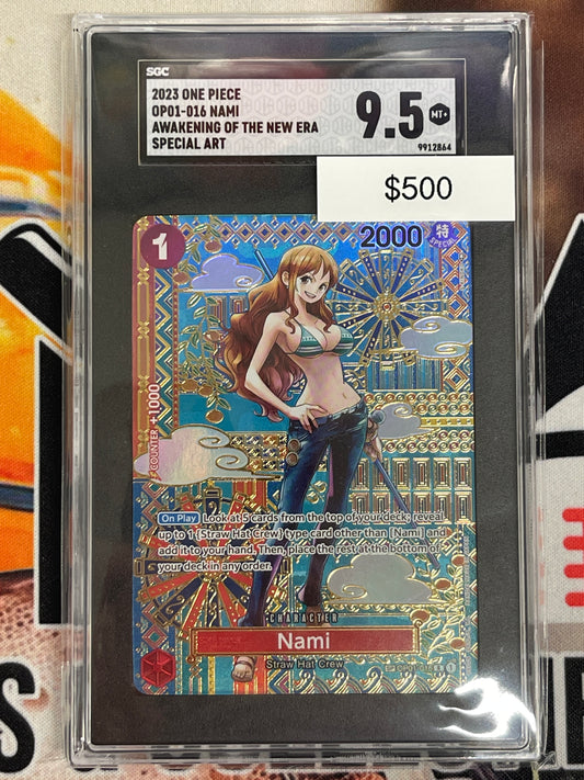 One Piece Nami SP Awakening Of The New Era OP01-016 SGC 9.5