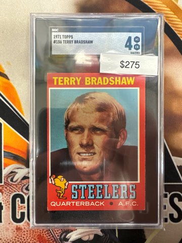 1971 Topps NFL Terry Bradshaw SGC 4