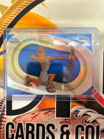 2025 Topps Chrome Disney Hercules Blue Refractor /150