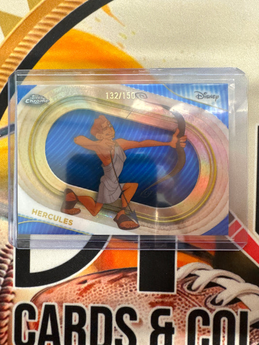 2025 Topps Chrome Disney Hercules Blue Refractor /150