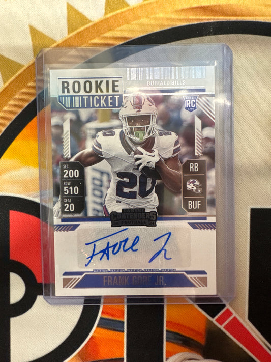 2024 Panini Contenders NFL Frank Gore Jr. Rookie Ticket Autograph