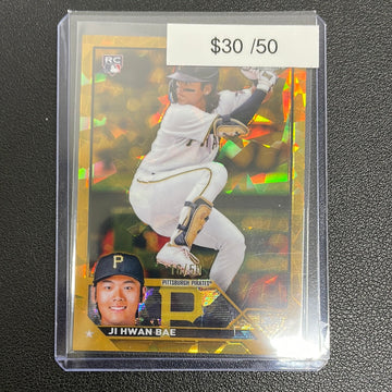 2023 Topps Chrome Sapphire Ji Hwan Bae Rookie Yellow Sapphire /50