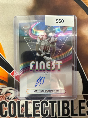 2025 Topps Finest NFL Luther Burden III Rookie Finest Autograph