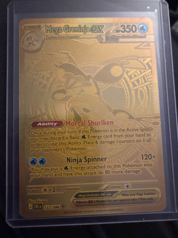 Pokemon Mega Greninja ex 122/086 Chaos Rising