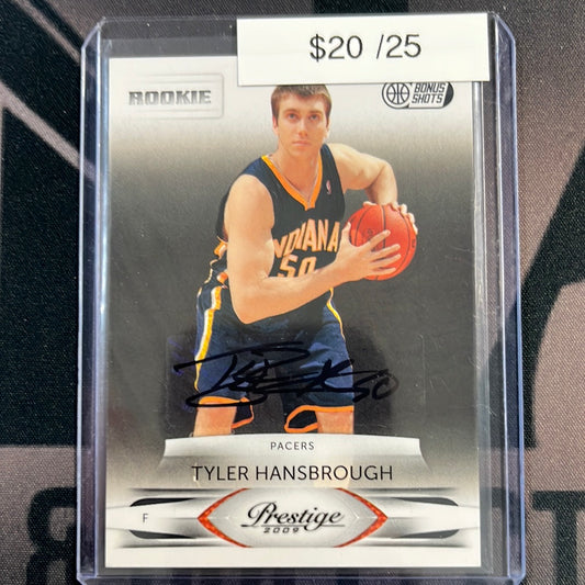 2009 Prestige Tyler Hansbourgh /25 auto rookie