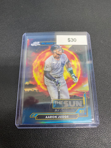 2024 Topps Chrome Cosmic Aaron Judge Planetary Pursuit The Sun