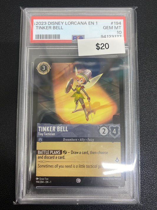 Disney Lorcana The First Chapter Tinker Bell PSA 10