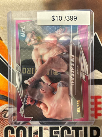2026 Topps Chrome UFC Thiago Moises Magenta Refractor /399