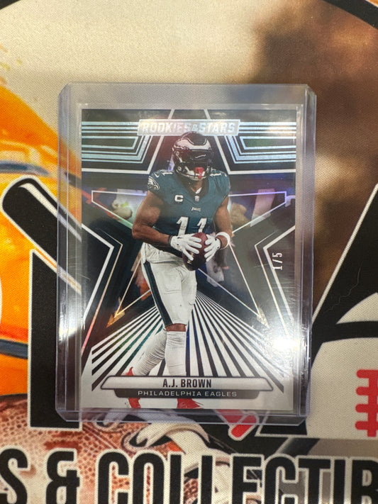 2024 Panini Rookies & Stars NFL A.J. Brown Black /5