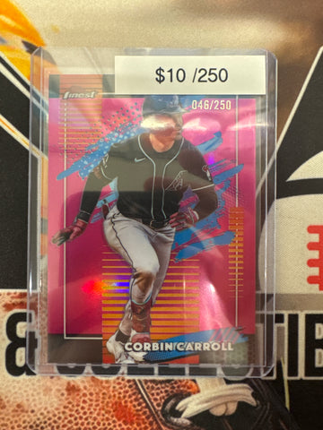 2026 Topps Finest MLB Corbin Carroll Uncommon Pink Refractor /250