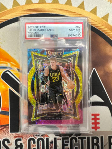 2024 Panini Select NBA Lauri Markkanen Cosmic PSA 10