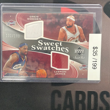 2006-07 NBA Lebron James Drew Gooden Upper Deck Sweet Swatches /199