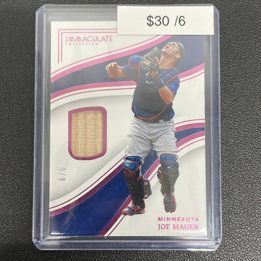 2023 Immaculate Joe Mauer Relic /6