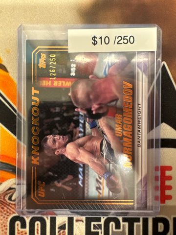 2025 Topps Knockout UFC Umar Nurmagomedov Bronze Refractor /250