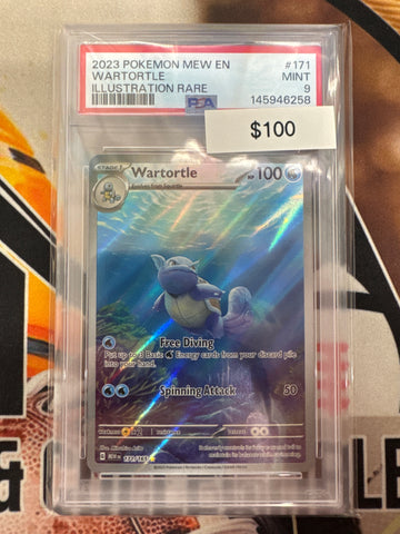 Pokémon Wartortle Illustration Rare (151) 171/165 PSA 9