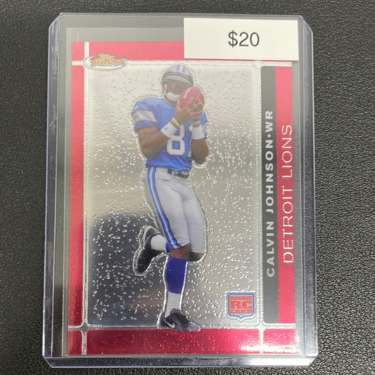 2007 Topps Finest Calvin Johnson Rookie