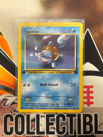Pokémon Squirtle Team Rocket 1st Edition NM
