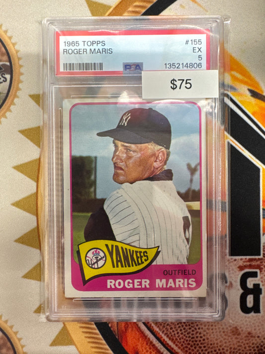 1965 Topps MLB Roger Maris PSA 5