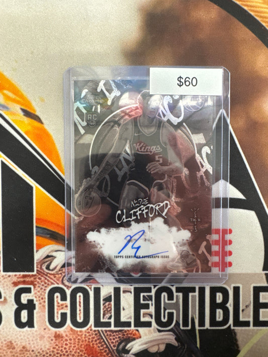 2026 Topps Chrome Cosmic Cactus Jack NBA Nique Clifford Rookie Autograph