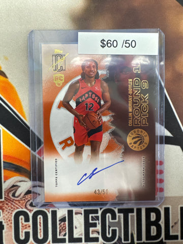 2026 Topps Signature Class NBA Collin Murray-Boyles Rookie Autograph Orange Refractor /50
