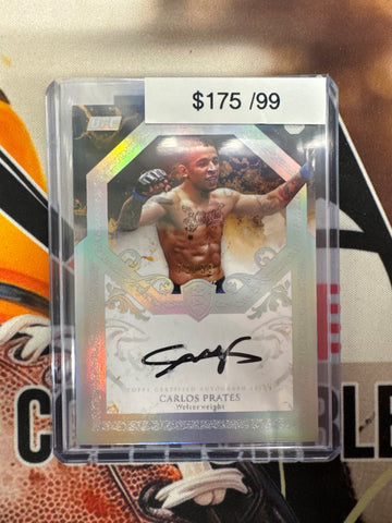2025 Topps Royalty UFC Carlos Prates Rookie Autograph /99