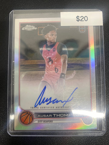 2022-23 Topps Chrome Overtime Elite Ausar Thompson Refractor Auto