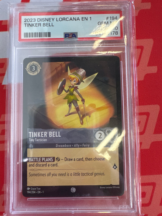 Disney Lorcana The First Chapter Tinker Bell PSA 10